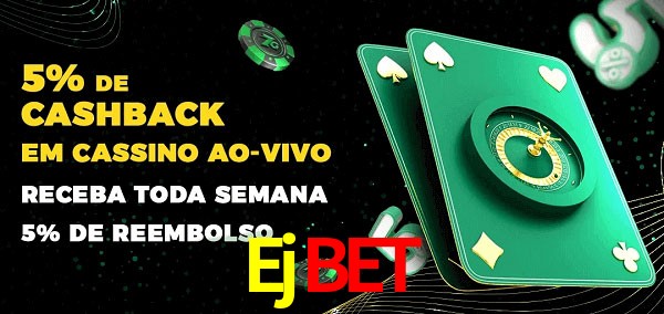 Promoções do cassino ao Vivo Ejbet